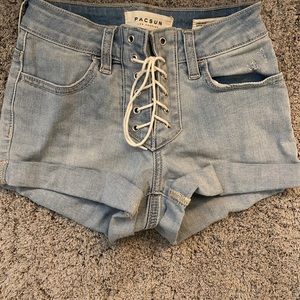 Lace up shorts
